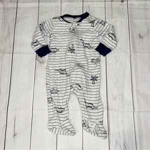 Dinosaur Baby Pajamas - Size 6 Months